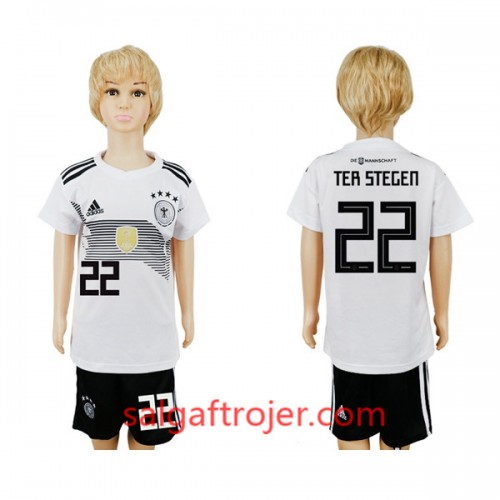 Tyskland Fodboldtrøjer Ter Stegen 22 Børn Hjemmebanesæt VM 2018 Tyskland Fodboldtrøjer Ter Stegen 22 Børn Hjemmebanesæt VM 2018